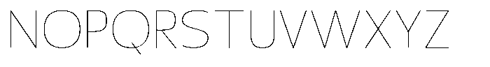 Nuviora Smooth Thin Expanded Font UPPERCASE