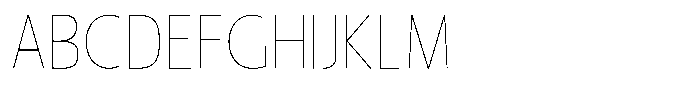 Nuviora Smooth Thin Semi Condensed Font UPPERCASE