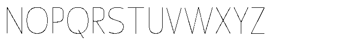 Nuviora Smooth Thin Semi Condensed Font UPPERCASE
