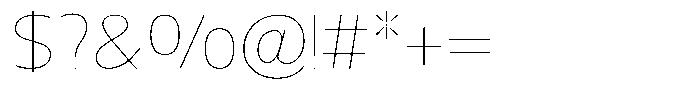 Nuviora Smooth Thin Semi Expanded Font OTHER CHARS