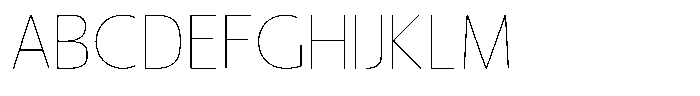 Nuviora Smooth Thin Semi Expanded Font UPPERCASE