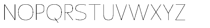 Nuviora Smooth Thin Semi Expanded Font UPPERCASE