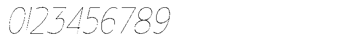 Nuviora Smooth Thin Slant Condensed Font OTHER CHARS