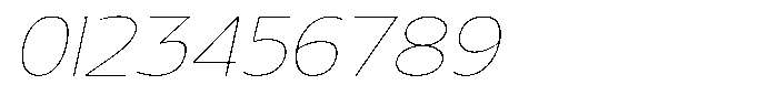 Nuviora Smooth Thin Slant Expanded Font OTHER CHARS