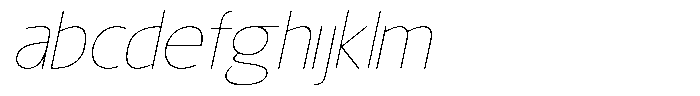 Nuviora Smooth Thin Slant Expanded FONT
