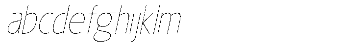 Nuviora Smooth Thin Slant Semi Conde FONT