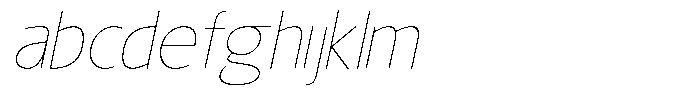 Nuviora Smooth Thin Slant Semi Expan FONT