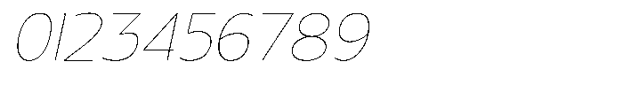 Nuviora Smooth Thin Slant Font OTHER CHARS