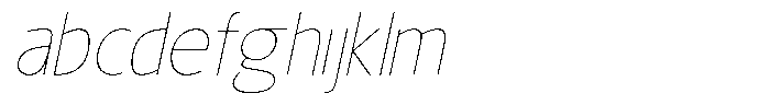 Nuviora Smooth Thin Slant FONT