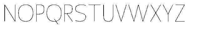 Nuviora Smooth Thin Font UPPERCASE
