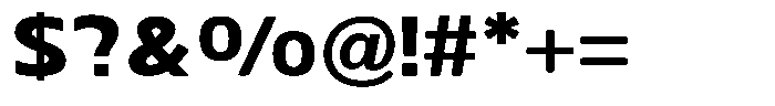 Nuviora Soft Black Expanded Font OTHER CHARS