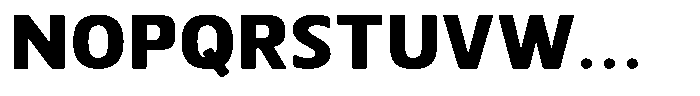 Nuviora Soft Black Expanded Font UPPERCASE