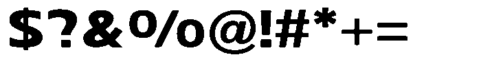 Nuviora Soft Black Extra Expanded Font OTHER CHARS