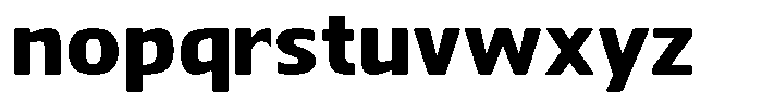 Nuviora Soft Black Extra Expanded Font LOWERCASE