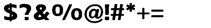 Nuviora Soft Black Semi Expanded Font OTHER CHARS