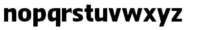 Nuviora Soft Black Semi Expanded Font LOWERCASE