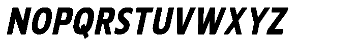 Nuviora Soft Black Slant Condensed Font UPPERCASE