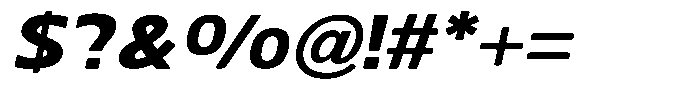 Nuviora Soft Black Slant Expanded Font OTHER CHARS