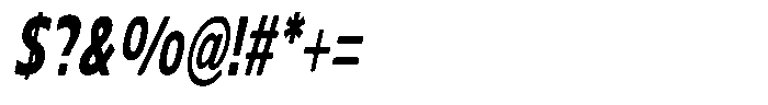 Nuviora Soft Black Slant Ultra Cond Font OTHER CHARS