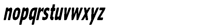Nuviora Soft Black Slant Ultra Cond Font LOWERCASE