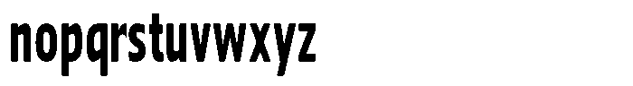Nuviora Soft Black Ultra Condensed Font LOWERCASE