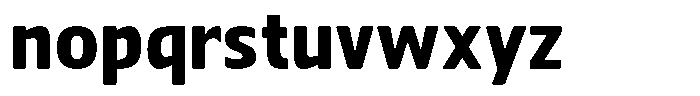 Nuviora Soft Black Font LOWERCASE
