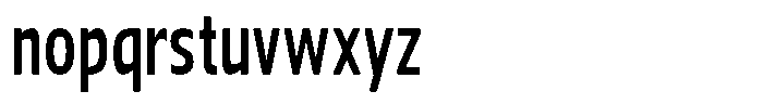 Nuviora Soft Bold Extra Condensed Font LOWERCASE