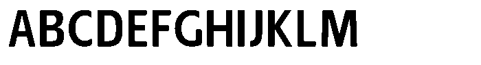 Nuviora Soft Bold Semi Condensed Font UPPERCASE