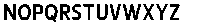 Nuviora Soft Bold Semi Condensed Font UPPERCASE