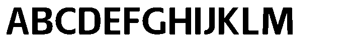 Nuviora Soft Bold Semi Expanded Font UPPERCASE
