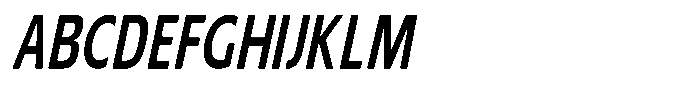 Nuviora Soft Bold Slant Extra Conde Font UPPERCASE
