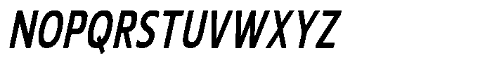 Nuviora Soft Bold Slant Extra Conde Font UPPERCASE
