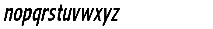 Nuviora Soft Bold Slant Extra Conde Font LOWERCASE