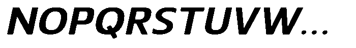 Nuviora Soft Bold Slant Extra Expan Font UPPERCASE
