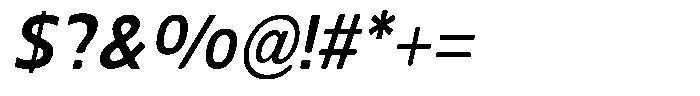 Nuviora Soft Bold Slant Semi Conde Font OTHER CHARS