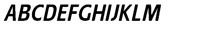 Nuviora Soft Bold Slant Semi Conde Font UPPERCASE