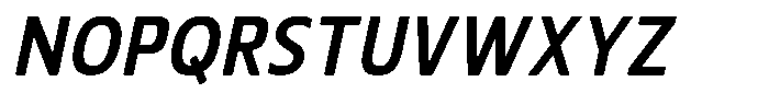 Nuviora Soft Bold Slant Semi Conde Font UPPERCASE