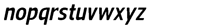 Nuviora Soft Bold Slant Semi Conde Font LOWERCASE
