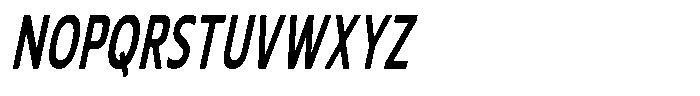 Nuviora Soft Bold Slant Ultra Conde Font UPPERCASE