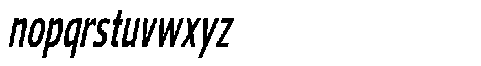 Nuviora Soft Bold Slant Ultra Conde Font LOWERCASE