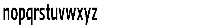 Nuviora Soft Bold Ultra Condensed Font LOWERCASE