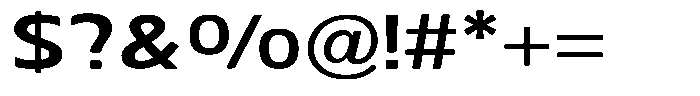 Nuviora Soft Bold Ultra Expanded Font OTHER CHARS