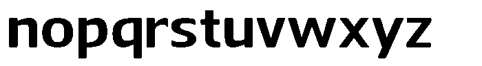 Nuviora Soft Bold Ultra Expanded Font LOWERCASE