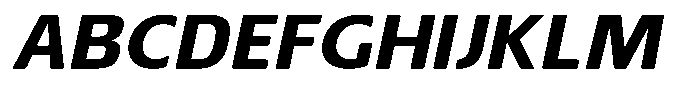Nuviora Soft Extra Bold Slan Extr Exp Font UPPERCASE