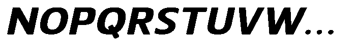 Nuviora Soft Extra Bold Slan Extr Exp Font UPPERCASE