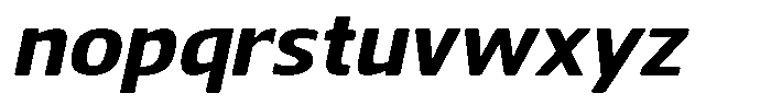 Nuviora Soft Extra Bold Slan Extr Exp Font LOWERCASE