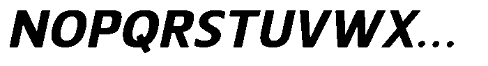 Nuviora Soft Extra Bold Slan Sem Exp Font UPPERCASE