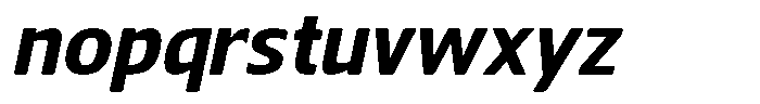 Nuviora Soft Extra Bold Slan Sem Exp Font LOWERCASE