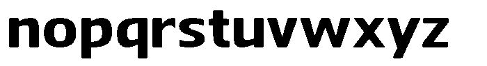 Nuviora Soft Extra Bold Ultra Expan Font LOWERCASE