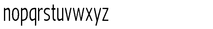 Nuviora Soft Extra Condensed Font LOWERCASE